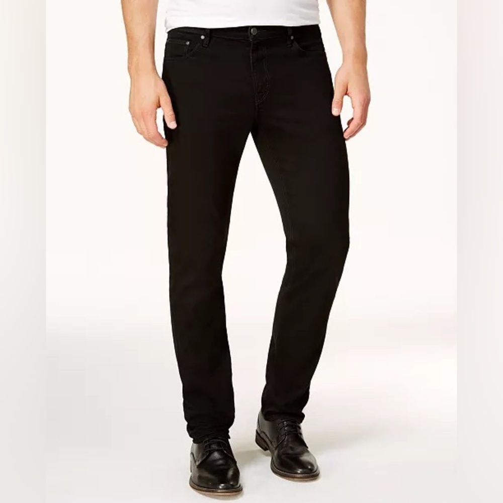 Michael Kors Parker Slim Fit Black Corduroy Pants Size 34x30